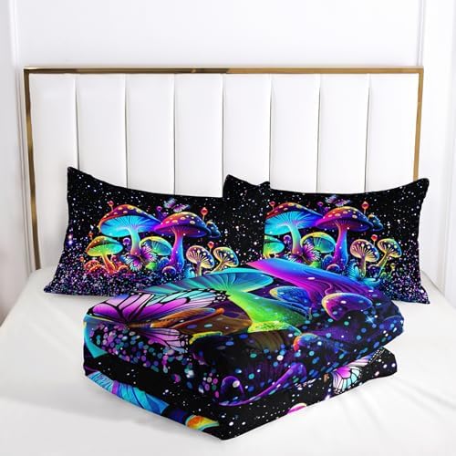 Kids Mushroom Comforter Set Queen Size