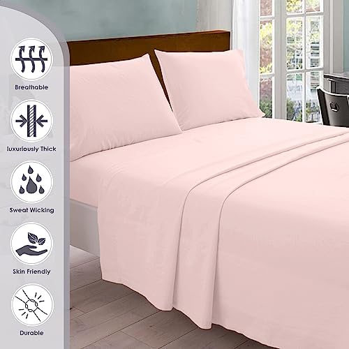 Pizuna Pure 100 Cotton Queen Sheets with Deep Pocket