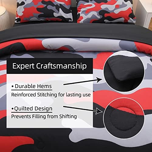 Meeting Story Camouflage Comforter Set 5PCS Full