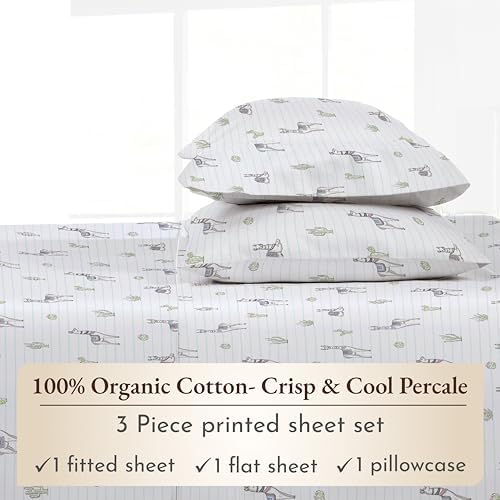California Design Den Organic Cotton Llama Sheet Set