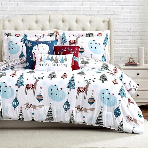 Winter Wonderland Christmas Comforter Set Twin 5-Piece