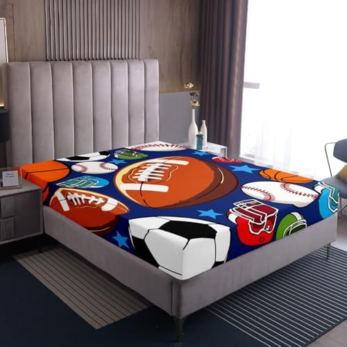 Erosebridal Soccer Bed Sheets Twin Set