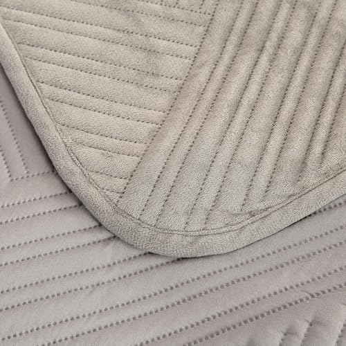 JiaPoem Quilt Set Bedspreads - Lightweight Microfiber Coin Pattern 3 Piece