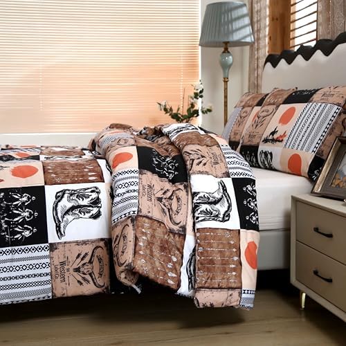 SDY Western Comforter Set Queen with 1 Comforter and 2 Pillowcases