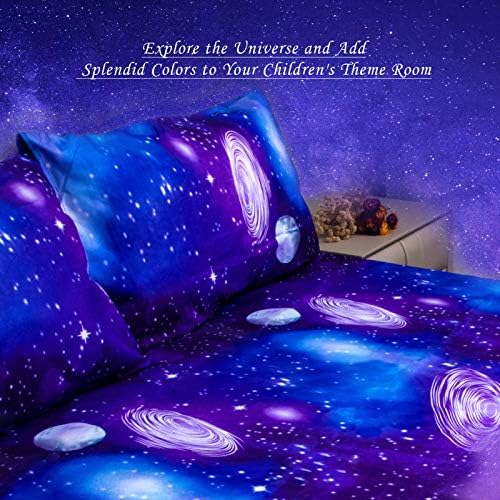 Galaxy Outer Space Sheet Set 3 pcs Purple Twin