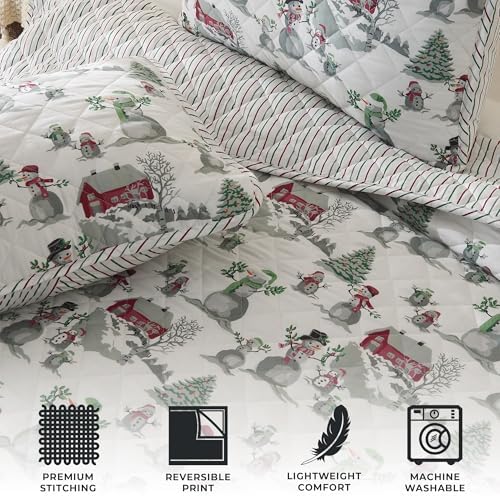 Great Bay Home King Christmas Quilt Set with Shams
