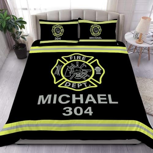CAPOZEN Firefighter Bedding Set for Kids and Adults