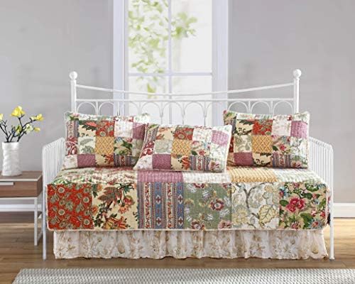 Chezmoi Delaney 5-Piece Floral Patchwork Daybed Cover Set