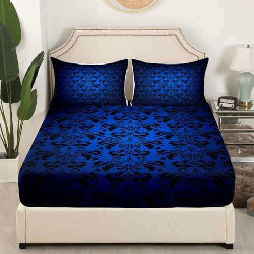 Manfei Paisley Flowers Kids Fitted Sheet Set
