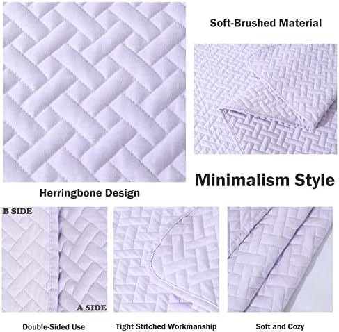 Cmfshape Bedspread Twin Size Herringbone Design 1