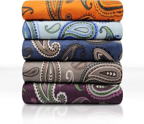 Superior Flannel Cotton Sheet Set Paisley or Solid Twin XL Charcoal