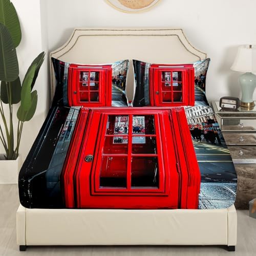 Feelyou London Themed Kids Sheet Set Full Size 1