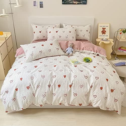 BlueBlue Heart Kids Duvet Cover Twin Set