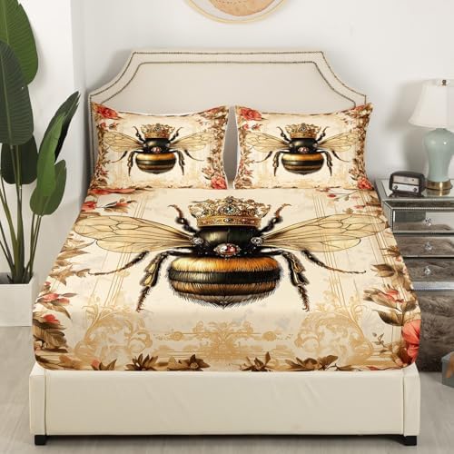 Castle Fairy Honey Bee Twin Bedding Set