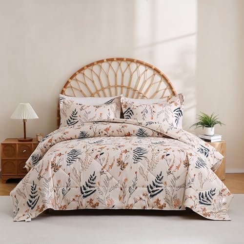 JSD Soft Floral Comforter Set King Size 3 Piece