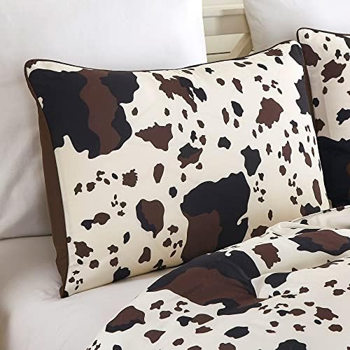 Linen Mart Rustic Cowhide Comforter Set Twin
