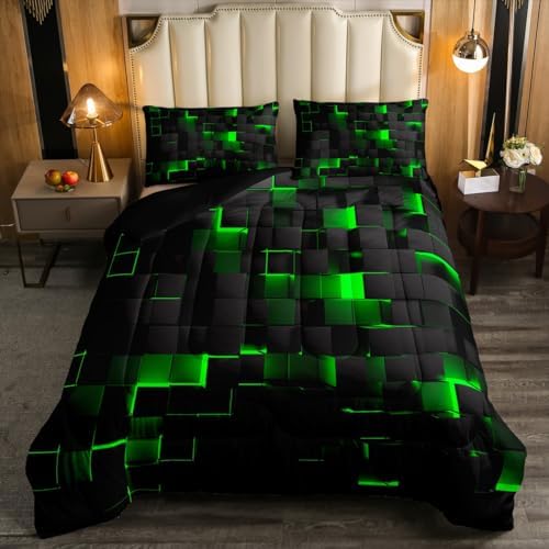 Erosebridal Queen Comforter Set Neon Geometric
