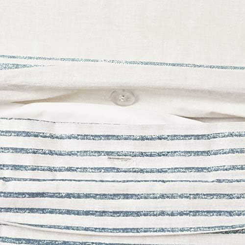 Lush Decor Farmhouse Stripe Reversible Cotton Duvet Cover Set 1