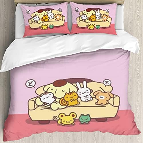 DIEZ Pompompurin Comforter Cover Set 3pc Pink Anime