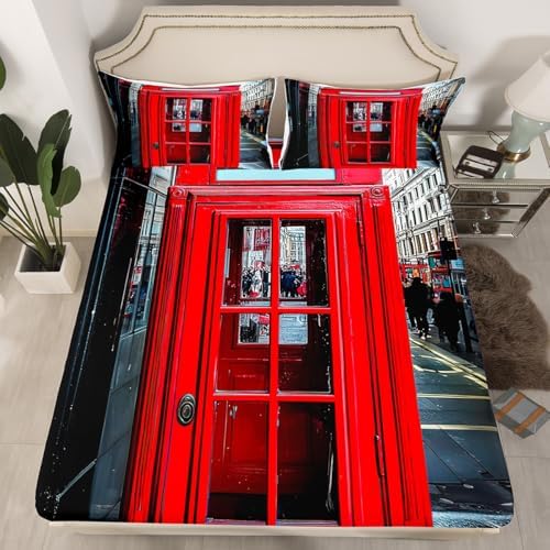 Feelyou London Themed Kids Sheet Set Full Size 1