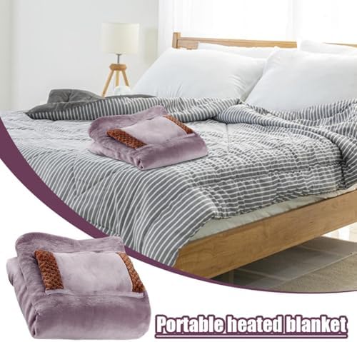 USB Rechargeable Electric Throw Blanket with Temperature Control