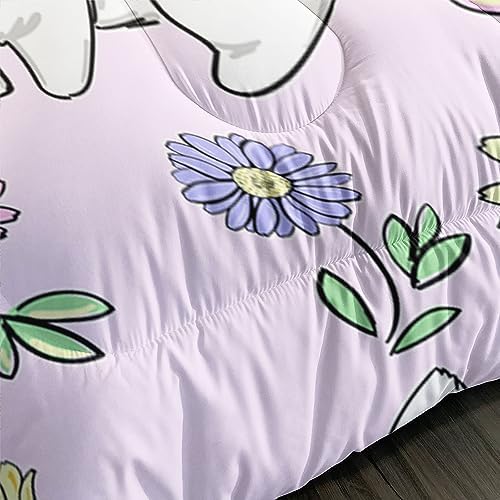 AILONEN Rabbit Comforter Set Twin Size