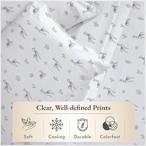 California Design Den Organic Cotton Llama Sheet Set