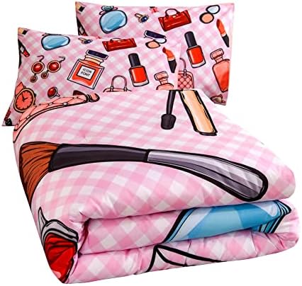 Aimuan Cosmetic Perfume Bag Lipstick Diva Pink Quilt Set 3 Pcs