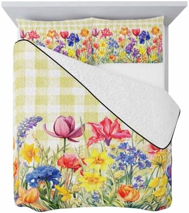 TocaHome Summer Quilt Twin XL Set 68x98 Inch
