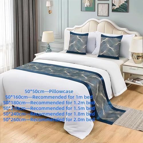 Luxury Bed Runner for Guest Room with Embroidery