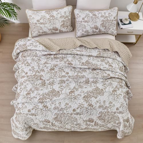 WONGS BEDDING Botanical Quilt Set California King