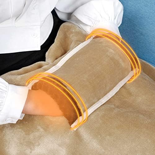 Electric Heated Throw Blanket with USB Charging
