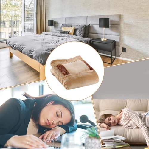 USB Rechargeable Heated Blanket with Weighted Design for Cozy Comfort
