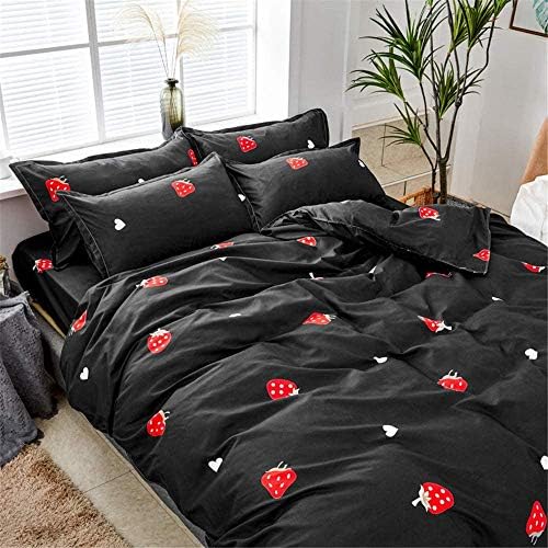 Erosebridal Strawberry Duvet Cover Set Queen Size