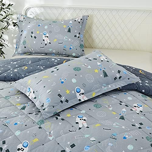 Brandream Kids Space Bedding Set Queen 3-Piece