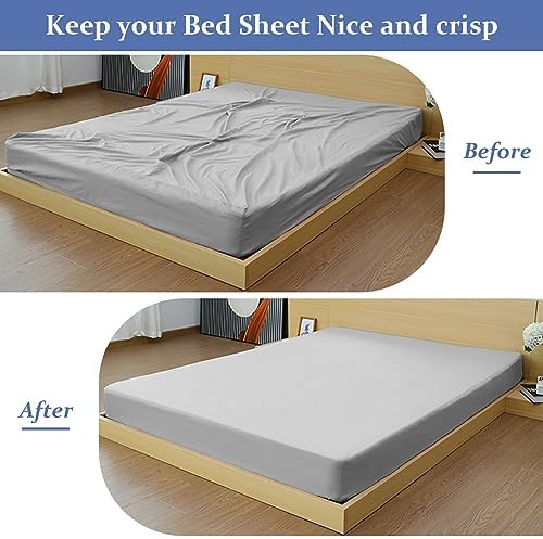 Tuyeabc Bed Sheet Straps 3 PCS Adjustable Crisscross Clips