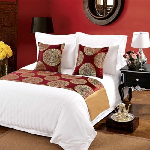 WLYCSYP Floral Bed Runner Soft Luxury Scarf