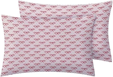 GEDAEUBA Pink Twin XL Bow Tie Sheet Set