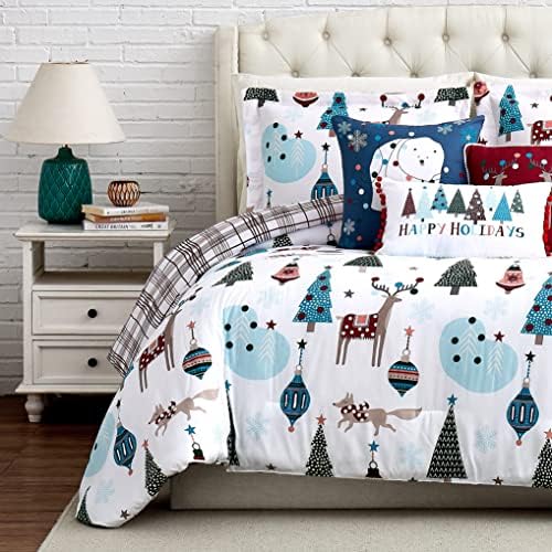 Winter Wonderland Christmas Comforter Set Twin 5-Piece