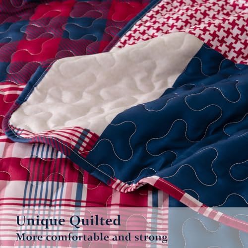 DURLENGEN Boho Quilt Set King 3Pcs