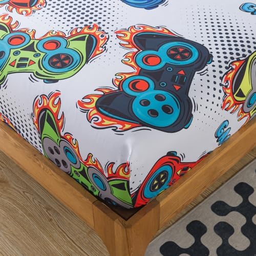 ADASMILE A S Gaming Comforter Set for Kids 6 Piece