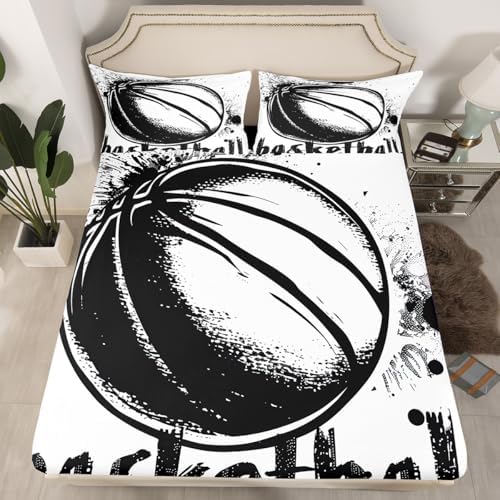 Erosebridal Basketball Bed Sheet Set Twin Size 1