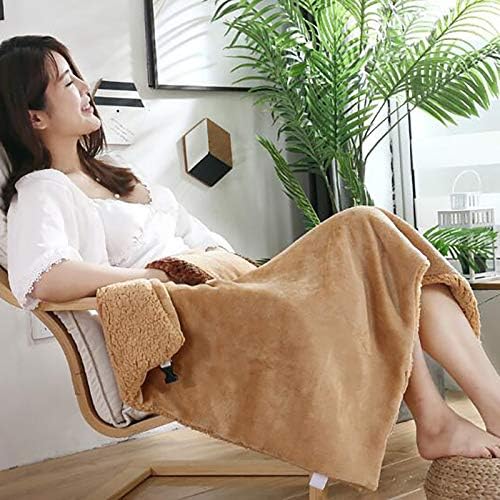 Fluffy Heated Throw Blanket with USB Power