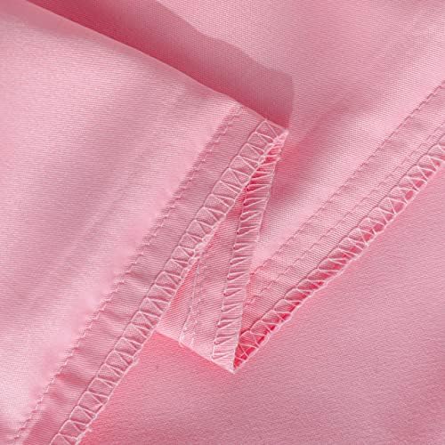 NTBAY Twin Duvet Cover Set with Pillow Sham Pink