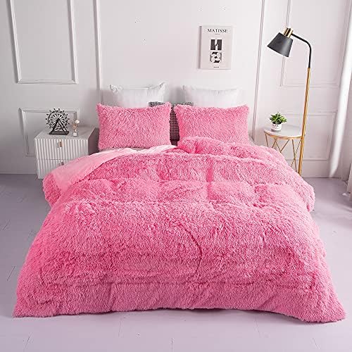 Chovy Faux Fur Plush Comforter Set Twin Full