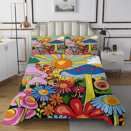 Erosebridal Kawaii Mushroom Quilt Set