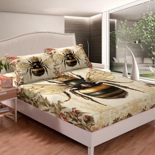 Castle Fairy Honey Bee Twin Bedding Set