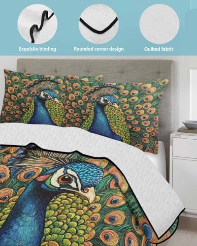 PRINT PICTURE ARTHOME Twin XL Quilt Set with Pillow Covers