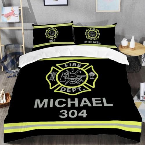 CAPOZEN Firefighter Bedding Set for Kids and Adults