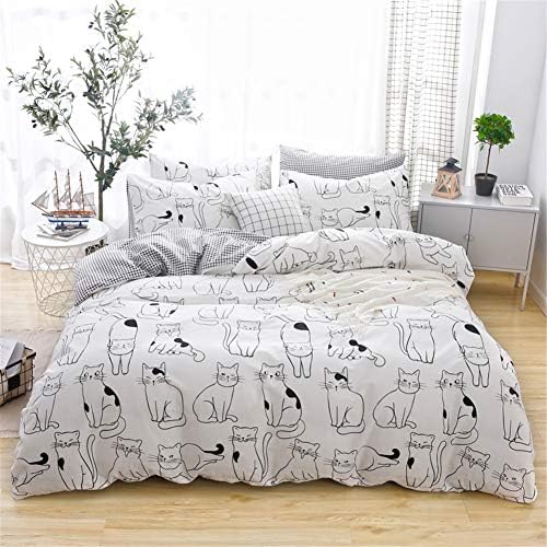 Cats Duvet Cover Set Twin - 100 Cotton